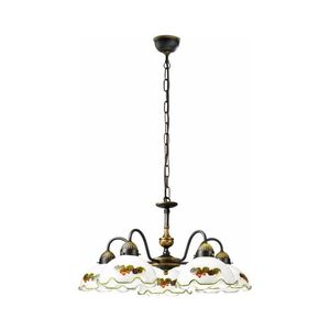 Kolarz 731.85.113 - Candelabru cu lanț NONNA 5xE27/75W/230V vișiniu/căpșuni imagine