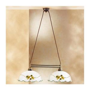 Kolarz 731.82.111 - Lustru suspendat pe cablu NONNA 2xE27/75W/230V vișiniu imagine
