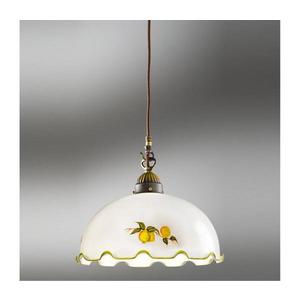 Kolarz 731.30.116 - Pendul cu cablu NONNA 1xE27/75W/230V, diametru 20 cm, cu model lămâi imagine