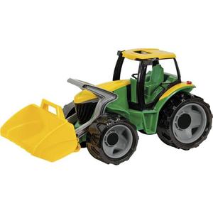 Tractor cu cupă, 65 cm, verde/galben imagine