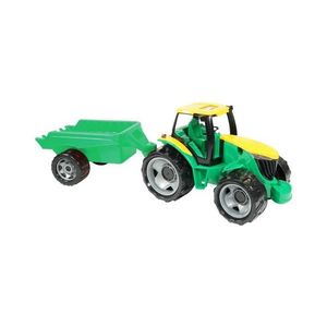 Tractor cu remorcă, 71 cm, verde/galben imagine