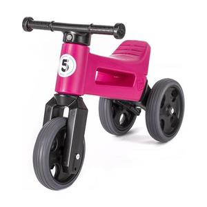 Funny Wheels RIDER SPORT - Bicicletă de echilibru 2în1, roz/negru imagine