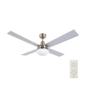 Lucci Air 210334 - lator de tavan AIRFUSION 1xE27/60W/230V lemn/crom + DO imagine