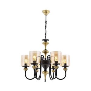 Candelabru pe lanț BUSAN 6xE27/40W/230V auriu imagine