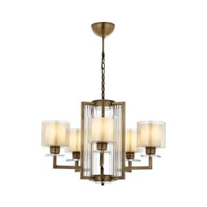 Candelabru pe lanț VARANA 5xE27/40W/230V, bronz imagine