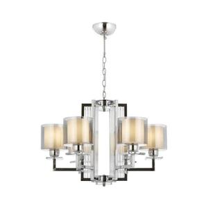 Lustru suspendat pe lanț VARANA 6xE27/40W/230V, crom lucios imagine