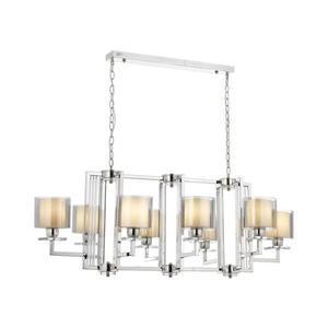 Candelabru VARANA cu lanț, 8xE27/40W/230V, crom lucios imagine