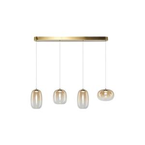 Lustră LED pe cablu VASO LED/15W/230V auriu/fumuriu imagine