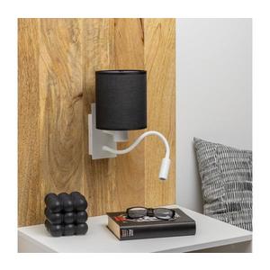 Lampă LED de perete Brilagi NUBILA 1xE27/25W/230V + LED/3W alb/negru imagine