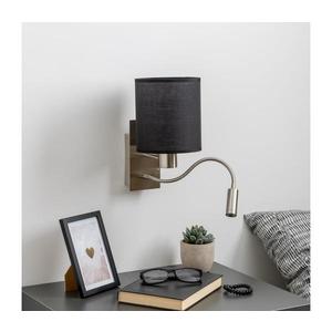 Lampă LED de perete Brilagi NUBILA 1xE27/25W/230V + LED/3W crom mat/negru imagine