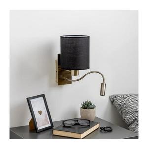 Lampă LED de perete Brilagi NUBILA 1xE27/25W/230V + LED/3W alamă/negru imagine