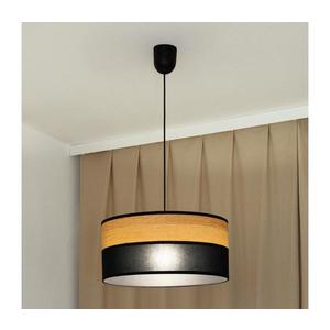 Pendul ALBA pe cablu, 1xE27/15W/230V, diametru 45 cm, negru/maro imagine