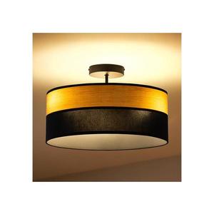 Plafonieră ALBA, 3x E27/15W/230V, Ø 40 cm, negru/maro imagine