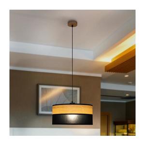 Lustră suspendată ALBA 1xE27/15W/230V Ø 40 cm negru/maro imagine