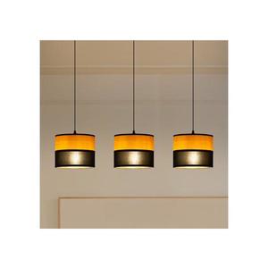 Lustră pe cablu ALBA 3xE27/15W/230V negru/maro imagine
