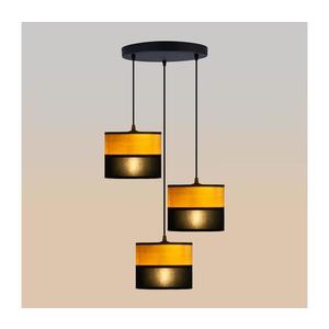 Lustră suspendată pe cablu ALBA, 3xE27/15W/230V, Ø 40 cm, negru/maro imagine
