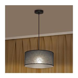 Lustră suspendată cu cablu ALBA, 1xE27/15W/230V, Ø45 cm, gri imagine