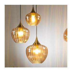 ONLI - Lustra suspendată pe cablu ELIDE 3xE27/15W/230V negru/cupru imagine