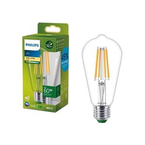 Bec LED Philips ULTRAEFFICIENT VINTAGE ST64 E27/4W/230V 2700K imagine