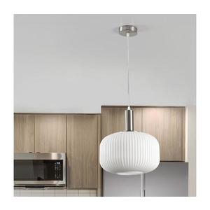 ONLI - Pendul cu cablu DOROTY, 1xE27/15W/230V, alb/crom lucios imagine