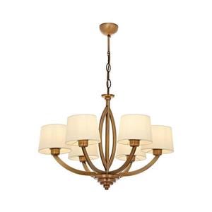 Candelabru pe lanț LAHORE 6xE27/40W/230V bronz imagine