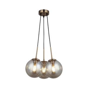 Lustră suspendată pe cablu POLINO 3xE27/40W/230V bronz imagine