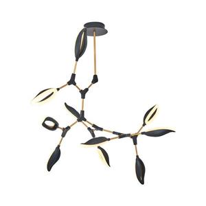 Lustră LED pe tijă ASTI 10xLED/7W/230V 3000K negru imagine