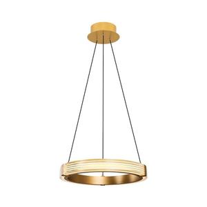 Lustră suspendată LED JESI, 22W, 230V, 3000 K, Ø 40 cm, auriu imagine