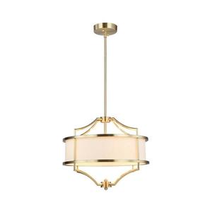 Open Design OR80926 - Lustră pe tijă STESSO 4xE27/15W/230V diam. 42 cm alamă/alb imagine