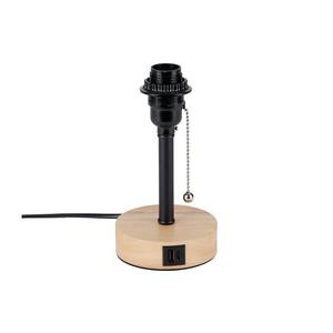 Brilagi - Lampă de birou TABLON cu port USB, 1xE27/25W/230V, stejar/negru imagine