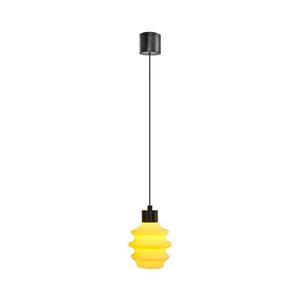 Pendul LED CACTUS cu cablu, 3 W, 230 V, 3000 K, negru/galben imagine