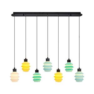 Suspensie LED pe cablu CACTUS 7xLED/2, 8W/230V 3000K verde/galben/alb imagine