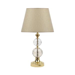 Lampă de masă GOLD CRYSTAL 1xE27/40W/230V bej/auriu imagine
