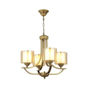 Candelabru suspendat pe lanț NOVARA, 4xE27/40W/230V, bronz imagine