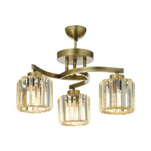 Lustră aplicată CRYSTALLINE 3xE27/40W/230V bronz imagine