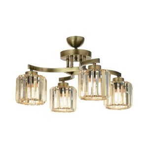 Plafonieră CRYSTALLINE, 4 x E27, max. 40W, 230V, finisaj bronz imagine