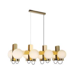 Candelabru pe cablu REGGIO 8xE27/40W/230V auriu imagine