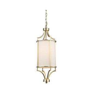 Open Design OR80568 - Lustră suspendată pe lanț LUNGA 1xE27/15W/230V, alamă/alb imagine