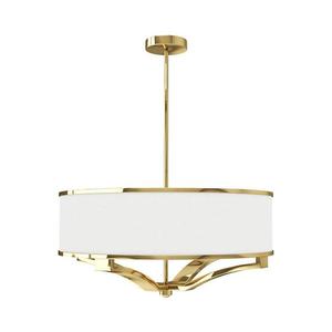 Open Design OR84825 - Lustră pe tijă GERDO, 4xE27/12W/230V, auriu/alb imagine