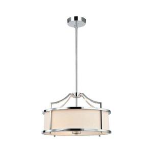 Open Design OR80865 - Lustră pe tijă STANZA, 3xE27/15W/230V, Ø 42 cm, l. crom/alb imagine