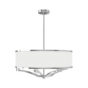 Open Design OR84801 - Lustră pe tijă GERDO, 4xE27/12W/230V, crom lucios/alb imagine