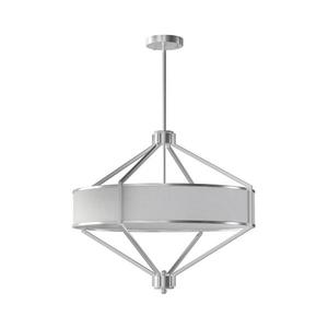 Open Design OR85822 - Lustru cu tijă ZUNDO 4xE27/15W/230V crom mat/alb imagine