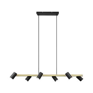 Trio - Lustră MARLEY pe cablu, 6x GU10/35W/230V, negru/auriu imagine