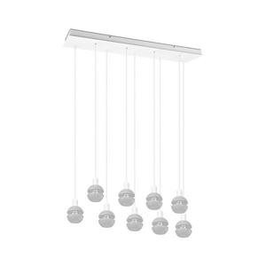 Trio - Candelabru suspendat pe cablu MELA 9xE14/25W/230V, alb imagine