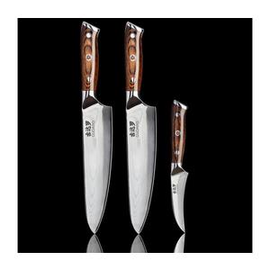 Gudaro - Set 2x cuțit de bucătar FENG 8"+ 1x cuțit pentru fructe FENG 3, 5" imagine