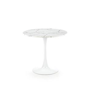 Masă de dining PACIS decor marmură albă/albă imagine