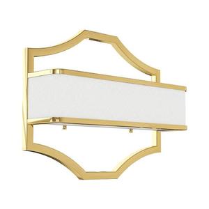 Open Design OR84832 - Aplica de perete GERDO, 2x E14/12W/230V, auriu/alb imagine