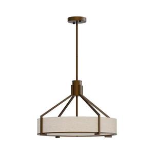 Open Design OR85648 - Lustră pe tijă DORETTO, 4xE27/15W/230V, Ø 50 cm, maro/bej imagine