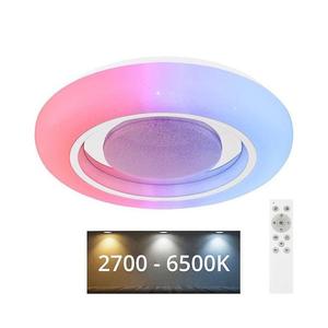 Plafonieră RGBW dimabilă BURRO LED/18W/230V Globo 41369-18 + telecomandă imagine