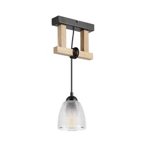 Pendul pe cablu LEANDRA 1xE27/15W/230V stejar/negru imagine